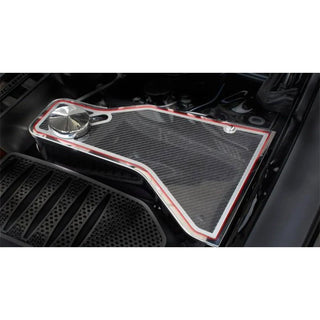 American Car Craft Polished Water Tank Cover w/ Cap: Dodge Challenger 2011 - 2023 (V8 Models)