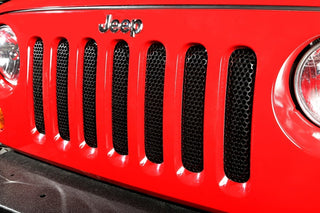 Rugged Ridge Grille Insert Black: Jeep Wrangler 2007-2018 3.6L/3.8L V6
