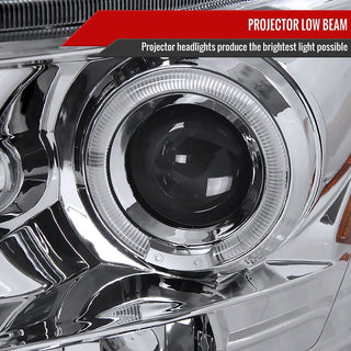 Spec D LED Projector Headlights (Chrome): Dodge Ram 2006 - 2008