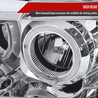 Spec D LED Projector Headlights (Chrome): Dodge Ram 2006 - 2008