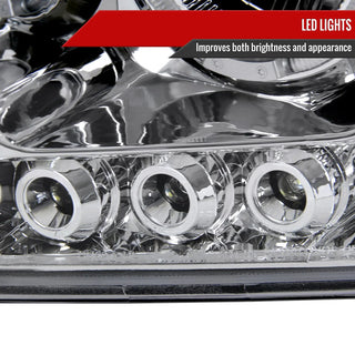 Spec D LED Projector Headlights (Chrome): Dodge Ram 2006 - 2008