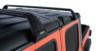 Rhino-Rack Vortex SG 2 Bar Hard Top Roof Rack - Black: Fits Most Jeep Wrangler / Gladiator Models (2007-2026)