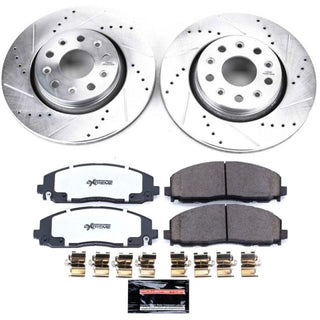 PowerStop Z36 Truck & Tow Ceramic D&S Brake Kit (FRONT): Jeep Wrangler / Gladiator 2018-2023 6.4L 392 / 3.6L V6