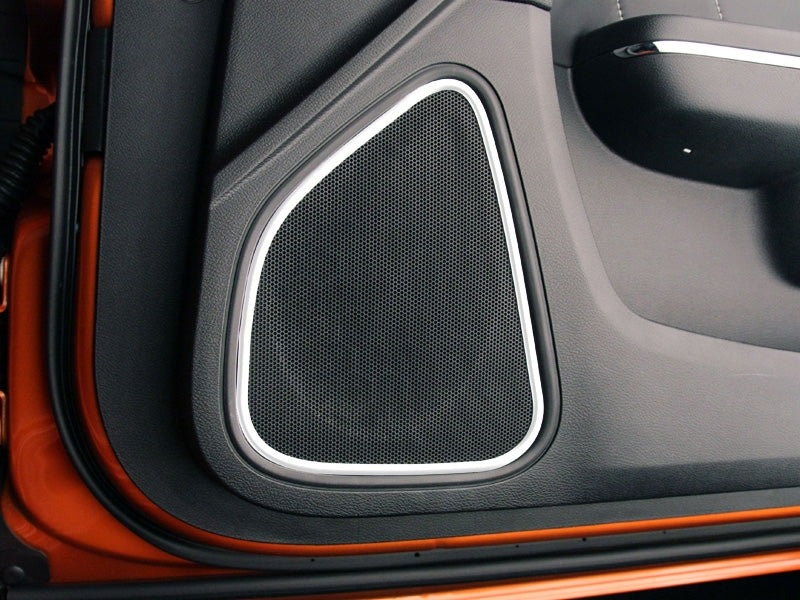 American Car Craft Front Door Speaker Trim (Polished): Dodge Charger R/T 2011 - 2014
