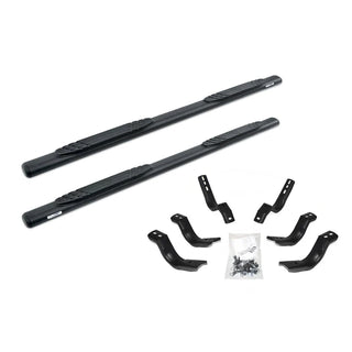 Go Rhino 20-20 OE Xtreme Complete 4in Side Steps Kit w/ Brackets: Fits Most Jeep Gladiator Models (2018-2026) - Textured Black Powder Coat