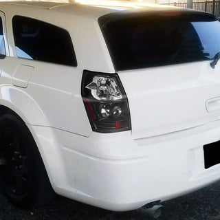 Spec D Euro Tail Lights (Black): Dodge Magnum 2005 - 2008