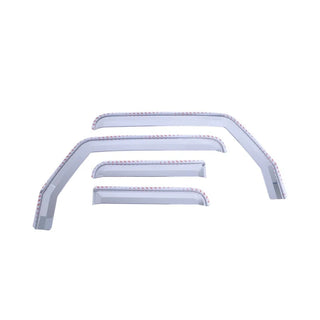 Putco Element Chrome Window Visors (Set of 4): Fits Most Jeep Gladiator / Wrangler Models (2007-2026)