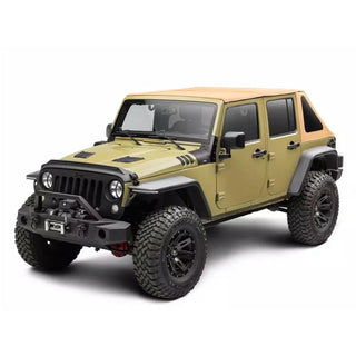 Rugged Ridge Voyager Frameless Soft Top (REAR): Jeep Wrangler JKU (07-18) / Grand Cherokee (05-10) - Tan