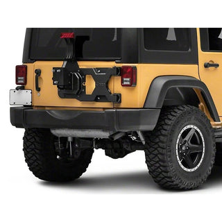 Officially Licensed Jeep HD Tire Carrier w/ Mount and Jeep Logo: Jeep Wrangler JK (07-18) / Grand Cherokee (05-10)