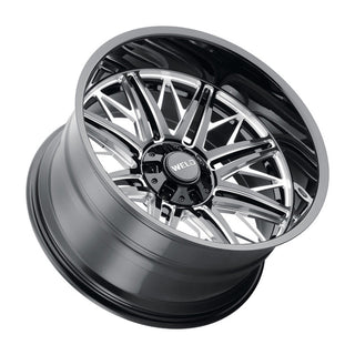 Weld W145 Cascade / Gloss Black Milled | 22x12 | 8x165.1 | -44mm Offset