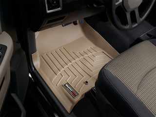 WeatherTech Front FloorLiner Tan: Dodge Ram 2009-2013 5.7L/6.7L