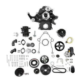 Holley Premium Black Mid-Mount Complete Accessory System: Fits Most Dodge / Jeep Models (1966-2006)