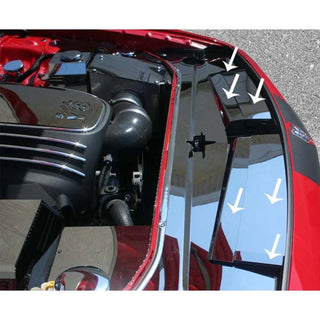 American Car Craft Polished Header Plate Extension Kit: Dodge Challenger 2008 - 2014 (All Models)