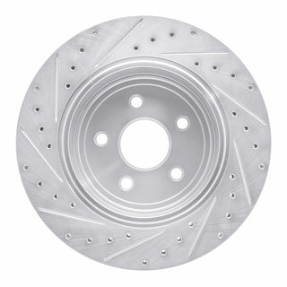 R1 Concepts Drilled & Slotted Brake Rotor (REAR RIGHT): Jeep Grand Cherokee 2005-2010 6.1L SRT8