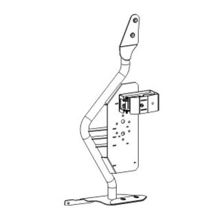 Go Rhino Front Fender Jack Mount for Hi-Lift Jack: Fits Most Jeep Wrangler Models (2007-2018) - Textured Black