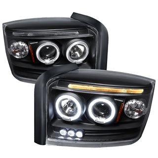 Spec D LED Projector HeadLights (Black): Dodge Dakota 2005 - 2007