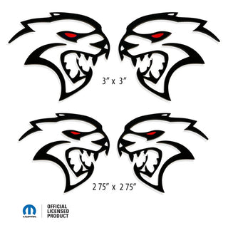 American Brother Designs HELLCAT REDEYE Cutout Exterior Side Badge: Dodge Challenger / Charger 2015 - 2023