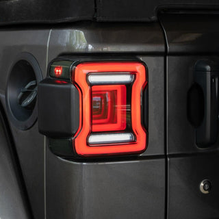 FORM Lighting Sequential LED Tail Lights Smoke (PAIR): Jeep Wrangler 2018-2023 6.4L/3.6L