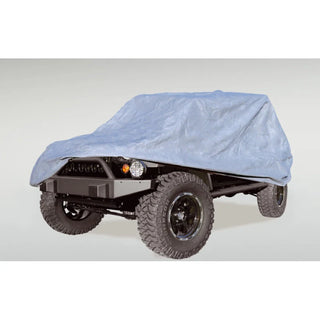 Rugged Ridge Three Layer Full Car Cover: Fits Most Jeep Wrangler Models (2007-2018) - Gray