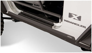 Bushwacker Trail Armor Rocker Panel and Sill Plate Cover: Jeep Wrangler (2007-2018) - Black
