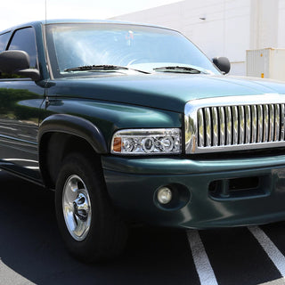 Spec D LED Projector Headlights (Chrome): Dodge Ram 1994 - 2001