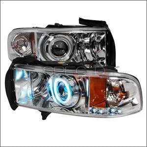 Spec D CCFL Projector Headlights (Chrome):Dodge Ram 1994 - 2001
