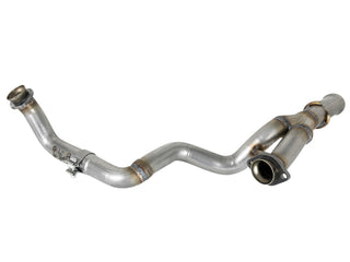 aFe Twisted Steel Y-Pipe 2.25in 409 SS Exhaust: Jeep Wrangler / Gladiator 2018-2026 3.6L V6