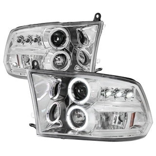 Spec D LED Projector Headlights (Chrome): Dodge Ram 2009 - 2018