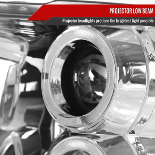 Spec D LED Projector Headlights (Chrome): Dodge Ram 2009 - 2018