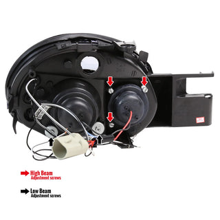 Spec D LED Headlights (Black): Dodge Neon 2003 - 2005