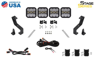 Diode Dynamics SS5 Grille CrossLink Lightbar Kit for 2019-Present Ram Sport - White Combo