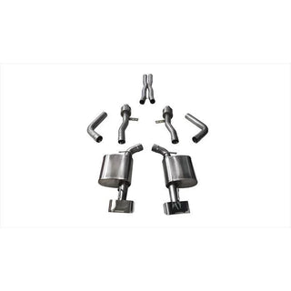 Corsa Extreme Cat-Back Exhaust (Polished): Dodge Challenger 6.4L 392 ScatPack, SRT & 6.2L Hellcat 2015 - 2023