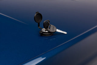 UnderCover Painted LUX Truck Bed Cover 6.4ft: Fits Most Ram 1500 / 2500 / 3500 Models (2002-2026) - Deep Cherry Red