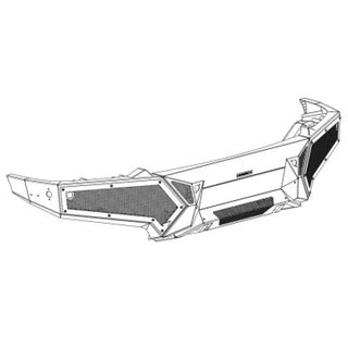 Go Rhino Element Front Bumper w/ Fixed Light Bar Mount (FRONT): Ram 1500 Big Horn / Laramie / Lone Star / Tradesman (2019-2024) - Textured Black