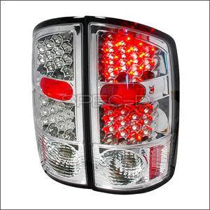 Spec D LED Tail Lights (Chrome): Dodge Ram 2002 - 2006