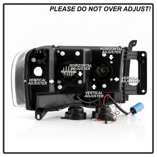 Spyder Dodge Ram 1500 02-05/Ram 2500/3500 03-05 High-Power LED Headlights - Black PRO-YD-DR02V2PL-BK