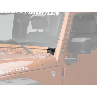 Raxiom Axial Series Windshield Pillar Mounted Light Brackets: Fits Most Jeep Wrangler Models (2007-2018)
