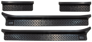 Fishbone Offroad TPU Entry Guards Set (FRONT AND REAR): Fits Most Jeep Wrangler / Gladiator Models (2018-2026)