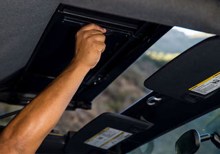 Rampage 2-Door Trailview Tonneau Top: Jeep Wrangler JK 2007-2018 - Black Diamond