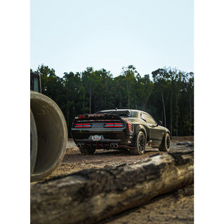 Glassskinz Bakkdraft Rear Window Louvers / Vents: Dodge Challenger 2008 - 2023 (All Models)