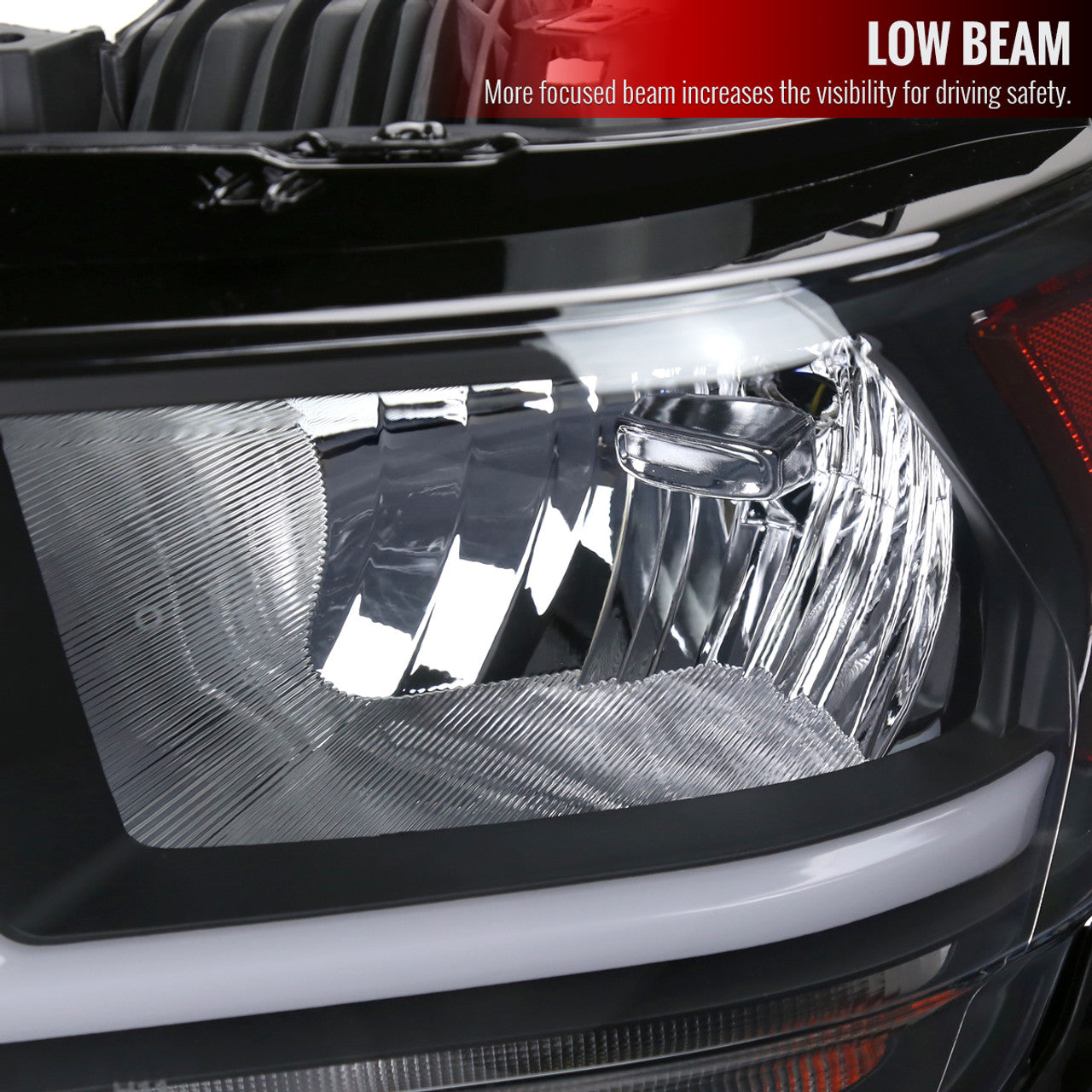 Spec D DRL LED Headlights (Black): Ram 2500 & 3500 2019 - 2024