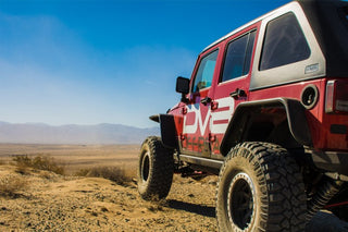 DV8 Offroad Flat Tube Fenders (FRONT AND REAR): Jeep Wrangler JK 2007-2018