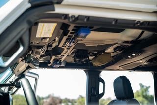 DV8 Offroad Overhead Molle Panel (INTERIOR): Jeep Wrangler JL 2018-2026 / Gladiator JT 2020-2026