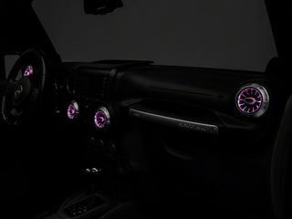 Raxiom LED Ambient Vent Lighting Kit: Fits Most Jeep Wrangler Models (2007-2018) / Grand Cherokee (2005-2010)