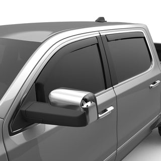 EGR Matte Black In-Channel Window Visors 4pc Set (FRONT AND REAR): Fits Most Ram 1500 Extended Cab Models (2019-2024)