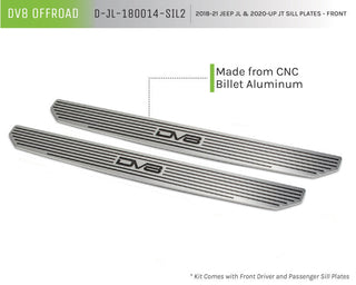 DV8 Offroad Front Sill Plates: Jeep Wrangler (18-21) / Gladiator (20-21)