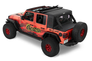 Bestop Halftop Soft Top Premium Black Twill (F&R): Jeep Wrangler JL 2024-2025 2.0L/3.6L/6.4L