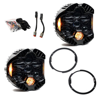 Baja Designs LP6 LED Headlight Kit: Jeep Wrangler JK (07-18) / Grand Cherokee (05-10) - Amber