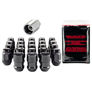 McGard Install Kit Cone Seat Bulge 1/2-20 3/4 Hex: Jeep Wrangler 1991-2018 2.5L/4.0L I4/I6 3.6L/3.8L V6 - Black