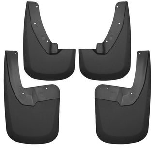 Husky Liners Black Front and Rear Mud Guards: Dodge Ram 1500 (2009-2010) / Ram 1500 (2011-2018) / Ram 1500 Classic (2019-2023) / Dodge Ram 2500 (2010) / Ram 2500 (2011-2018) / Dodge Ram 3500 (2010) / Ram 3500 (2011-2018) w/ OE Fender Flares